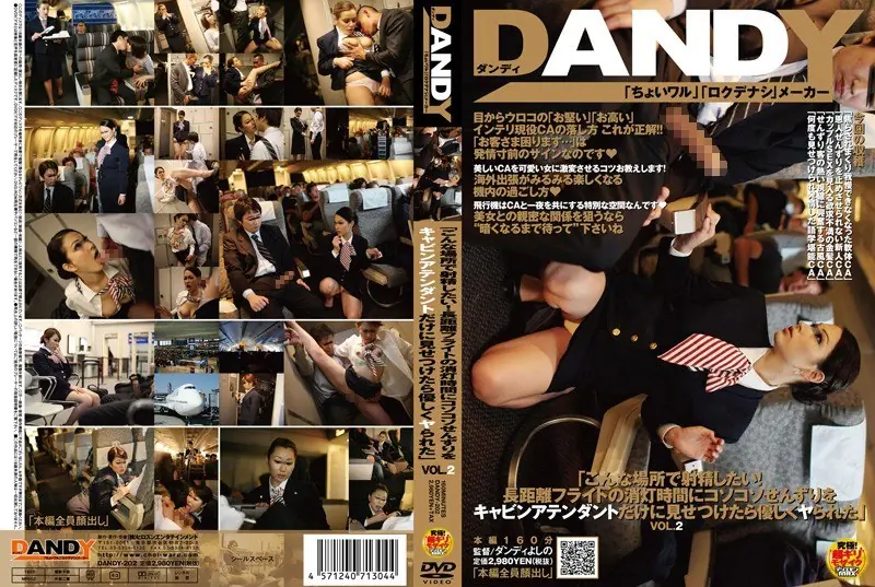 DANDY-202 You Want To Ejaculate In A Place Like This! ""VOL.2 Was Ya Gently Cabin Attendant Only When Confronted By The Senzuri Sneak Off To The Time Of Long-haul Flights